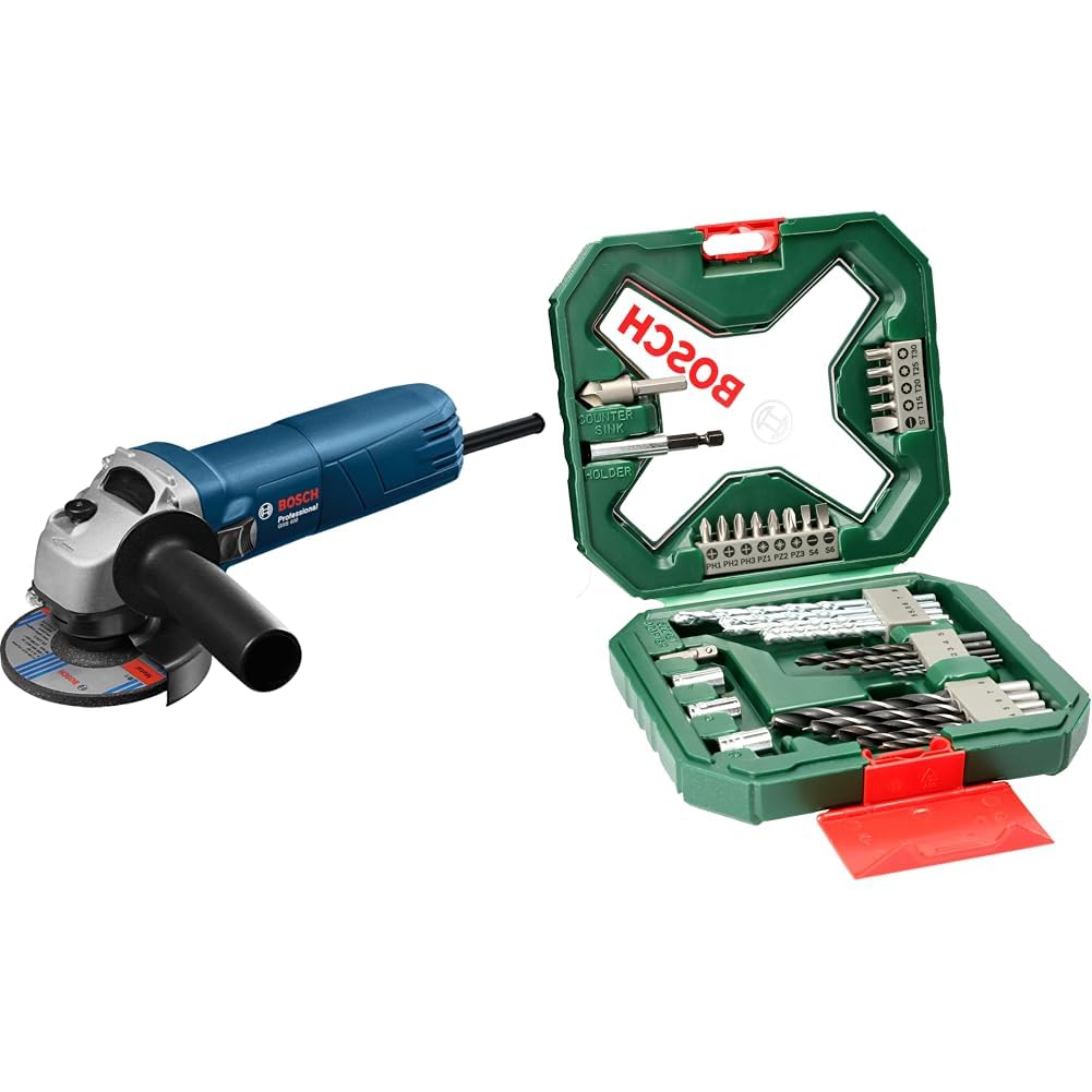 BOSCH Professional GWS 600 Angle Grinder - 670W, 100mm, M10, Multipurpose, 1 Year Warranty (Blue)