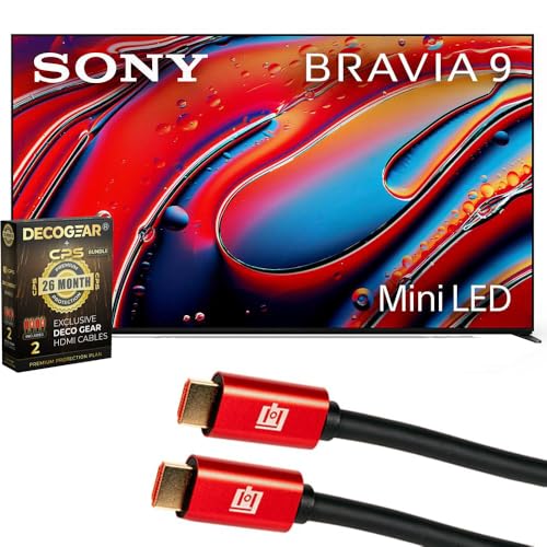 Image of Sony K75XR90 BRAVIA 9 75 inch 4K HDR Smart QLED Mini-LED TV 2024 | Official USA Partner | with Deco Gear 4K HDMI 2.0 Cable x2 & CPS Exclusive 26 Month Protection Bundle (BEACH-CPS-263000)