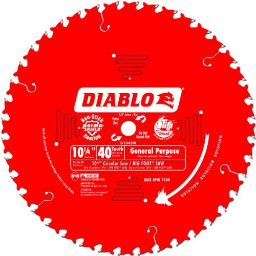Freud Circular Saw Blade Diablo - General Purpose Wormdrive, 40T - 10-1/4 in