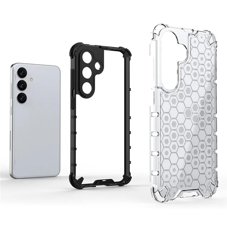 Image of Harc PC Honeycomb Back Case Cover for Samsung Galaxy A36 Anti Slip Ultra Thin Shockproof Reinforced Corners (Polycarbonate|Clear)