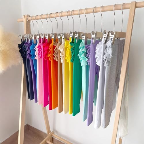 Toddler Girls Ruffles Buttocks Leggings Gymnastics Elastic High Waist Solid Color Pants Dance Stretch Sweatpants3