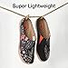 UIN Women's Slipper Fashion Canvas Comfort Travel Art Painted Shoes Wide Toe Casual Household Slip On Mules Pray for Goodness (10)