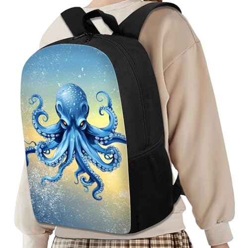Kids Backpack Print School Bookbag Travel bag for Elementary Students Teens Girls Boys (Octopus) 6