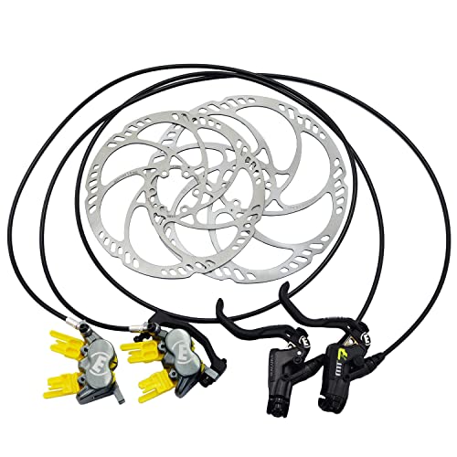 Magura MT7 Pro 4-Piston Post Mount Hydraulic Disc Brake Set w/ 180&203mm Rotor, MG2560