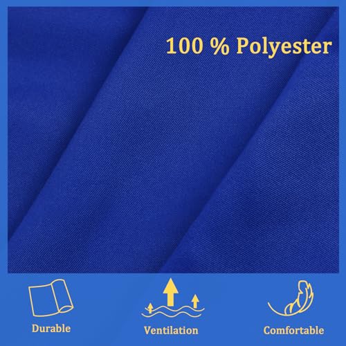 4 Pack Unisex Chef Apron, Adjustable Bib Apron with 2 Pockets, Blue - Image 6