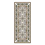 UN TROCITO DE EXTERIOR EN TU HOGAR: La naturaleza llena el espacio con la alfombra vinílica Claris. Flores, hojas, frutos y otros simbolismos de raíz vegetal que aportan un contraste de frescor y pureza a los entornos urbanos.