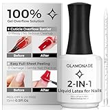 Glamonade Polish Liquid Latex for Nails: 100% Solves Gel Overflow to Save Cleaning...