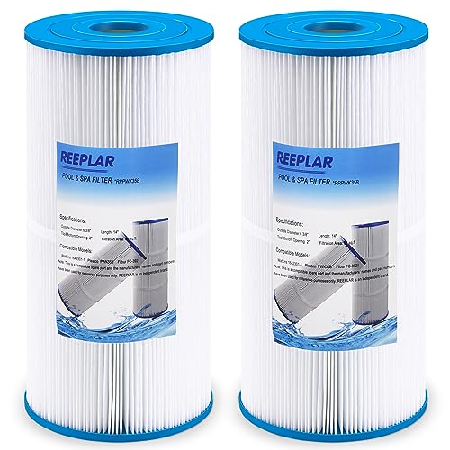 REEPLAR PWK35B Replaces Hot Springs Spa Filters, Compatible with Watkins 1642301-1, 78161, 78286, Filbur FC-3921, Hot Spring Limelight Series Filter Cartridge,35 sq.ft - 2 PACK