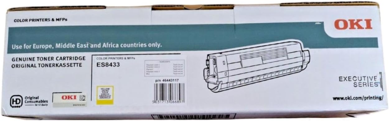 OKI 46443117 Toner Yellow, 10K Pages