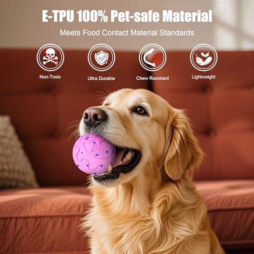 Image of Interactive Dog Ball Toy, Smart Dog Toy for Medium and Large Dogs, Automatic Moving Rotating & Bouncing Ball, Durable E-TPU Material, IP54 Waterproof, Motion-Activated Dog Toy for Active Dogs