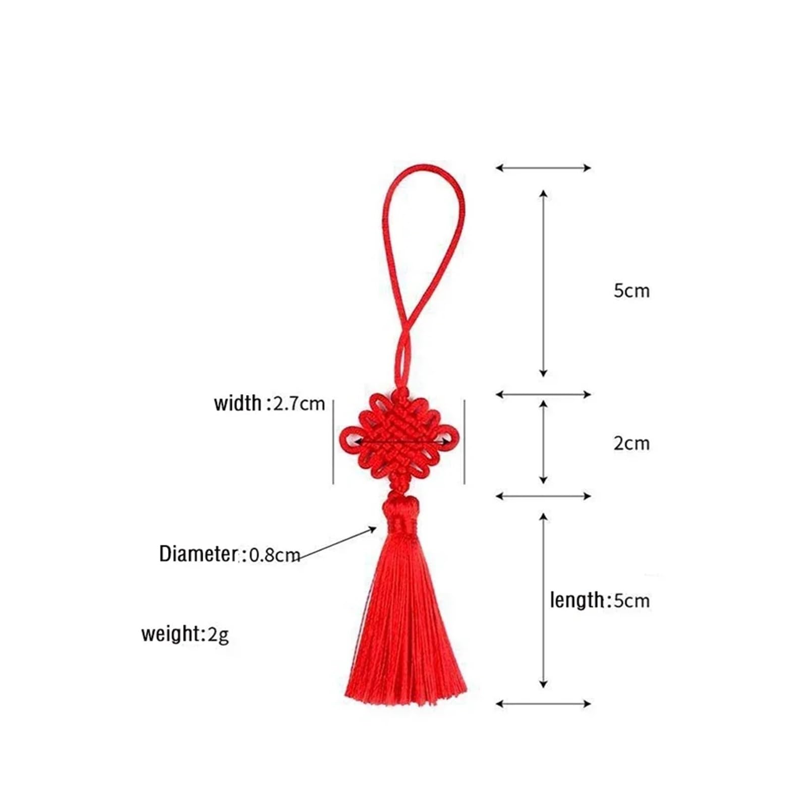 6/10 nappine in seta a forma di piccolo nodo cinese, 5 cm, per tende, fai da te, artigianato, regali, gioielli, decorazione (verde scuro, 6 pezzi)