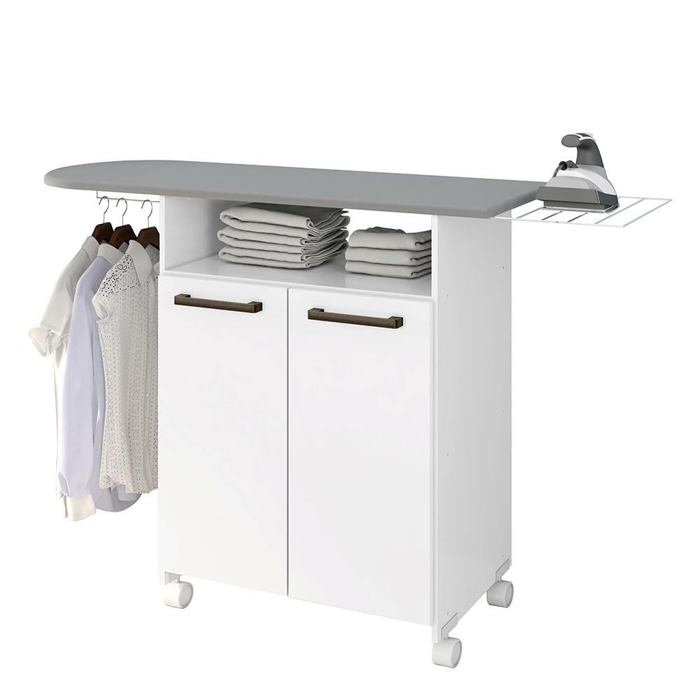 Tábua de Passar 2 Portas e Cabideiro Master Plus Zanzini Branco