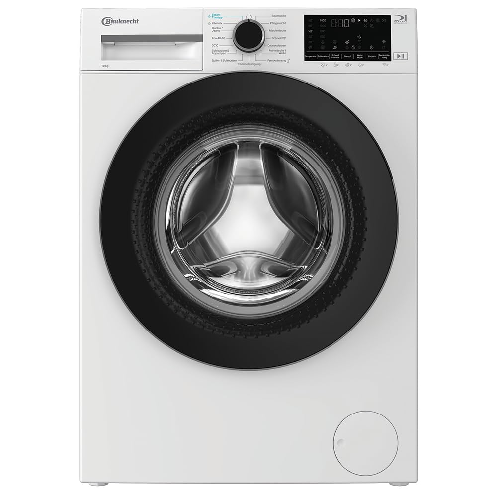 Bauknecht B W 10A30 BS Waschmaschine, 10 kg, 1400 U/min, Frontlader, Steam Therapy & Steam Technologie, Adaptive Wash, ColdWash, HomeWhiz, Energy Saver, leiser Inverter-Motor, Weiß