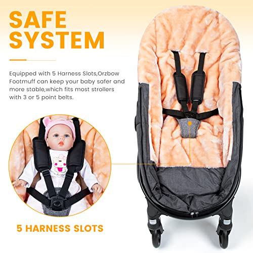 Orzbow A200408 Wool Warm Bunting Bag Universal,Suitable Below 5 ℃,For Alaska,Stroller Sleeping Bag Cold Weather,Waterproof Toddler Footmuff thumb #5