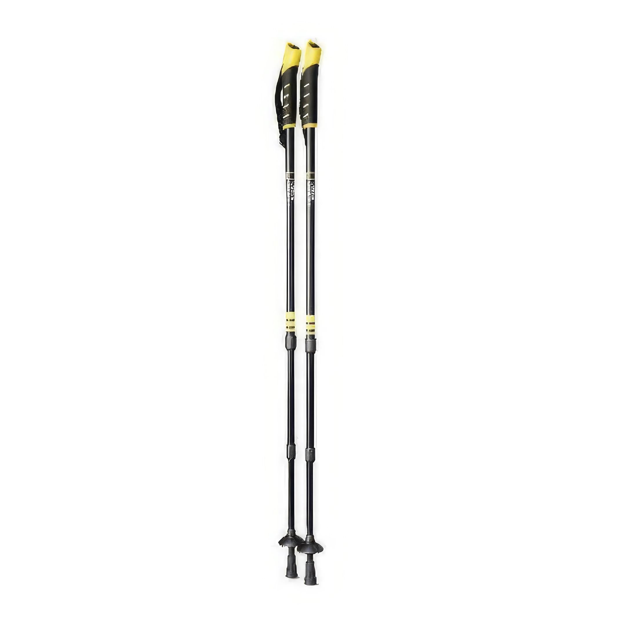 National Geographic Wanderstöcke Teleskop, Nordic Walking Stöcke für Damen & Herren, Leichte Trekkingstöcke Teleskop für Bergsport mit Anti-Schock-Funktion aus Aluminium in Schwarz