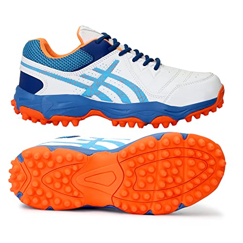 Image of PRO KVH Men's Rubber Spike Cricket Shoes Unisex Cricket Shoes | Mid-Foot Support Heel Synthetic Limited Edition Elite Performance