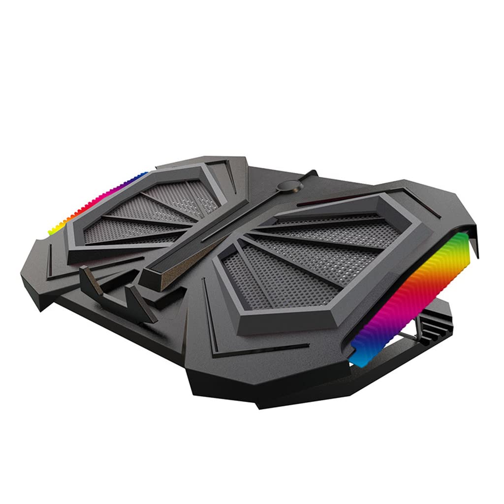 Refroidisseur portable pour ordinateur portable de 11 à 16 pouces - Base de refroidissement USB avec ventilateur turbo pour la plupart des ordinateurs portables