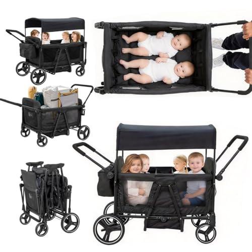 Luxury 4-Seater All-Terrain Baby Wagon Stroller