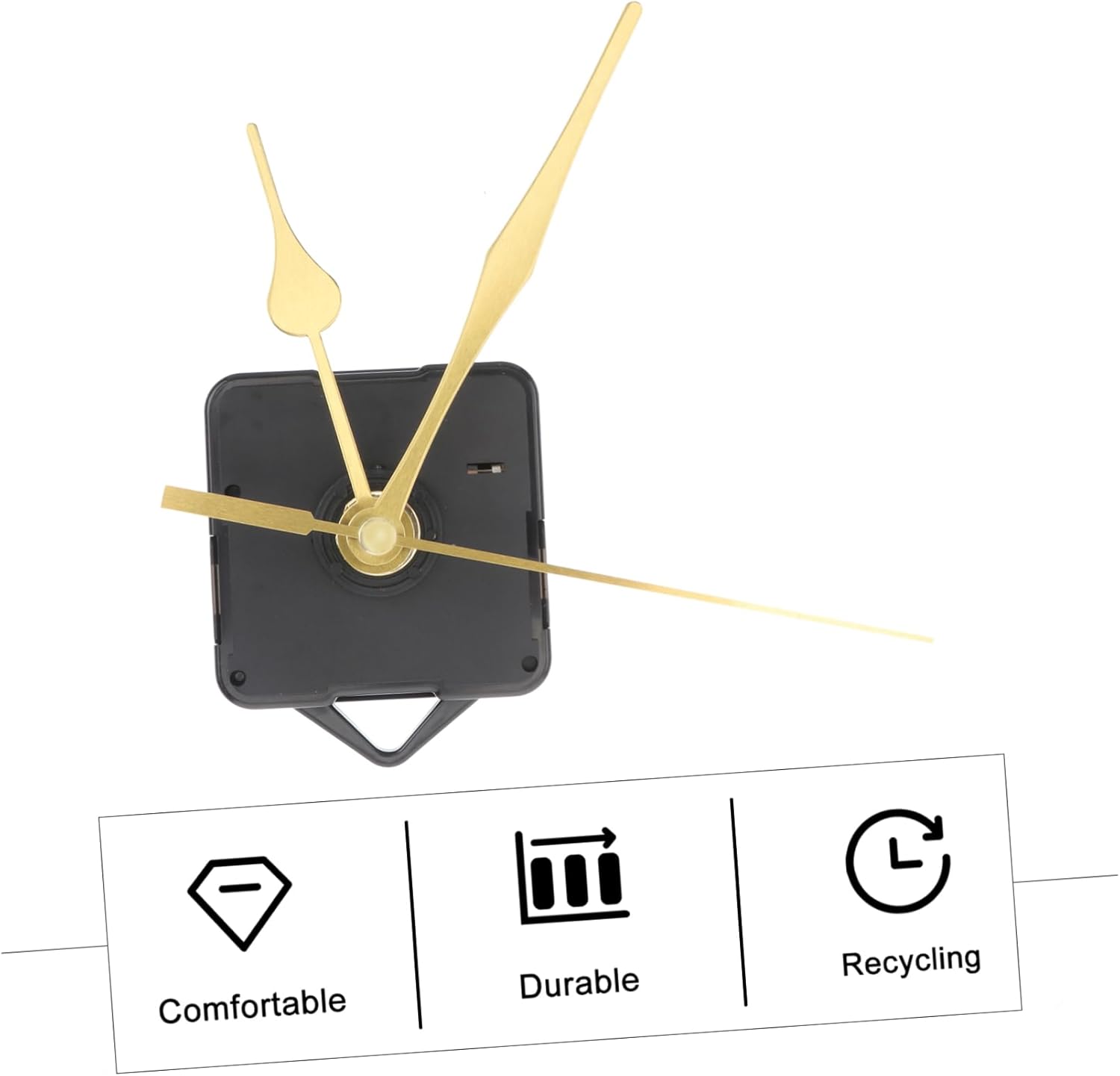 Generic 10pcs Clock Movement Simple Alarm DIY Kits Battery Clock Movement Clock Motor Mechanism Non Decor Wall Clock Portable Silent Powered Retro Ticking Modern Clock Parts LED