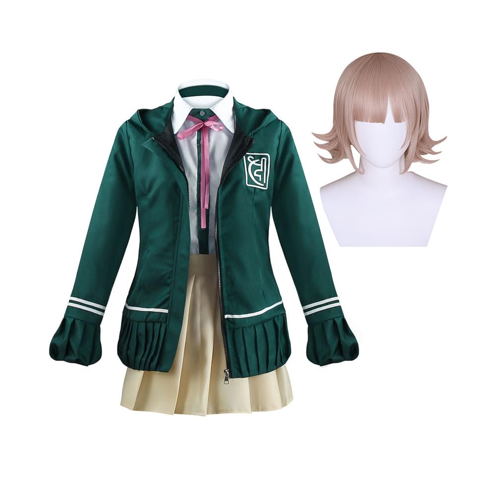 Zhongkaihua ChiaKi Nanami kostium cosplay liceum, mundur marynarski, granatowy strój na Halloween, odgrywanie ról, pełny zestaw strojów dla dziewcząt