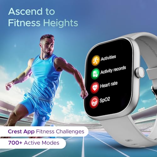 Image of Boat Wave Sigma 3 w /Turn-by-Turn Navigation, 2.01 inch HD Display, Bluetooth Calling, Crest+ OS, QR Tray, Watch Face Studio, Coins, Emergency SOS Smart Watch for Men & Women(Cool Grey)