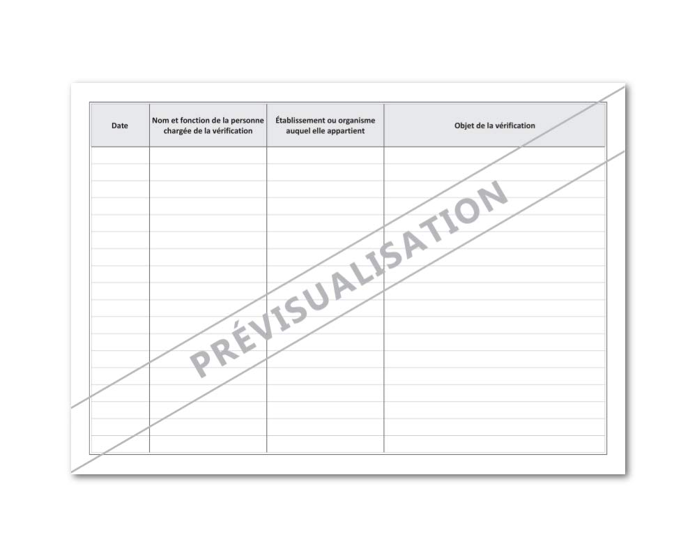 Registre Unique de Sécurité - Obligations légales en matière d'hygiène et de sécurité - Format A4-64 pages - LEGIMEDIA ÉDITIONS