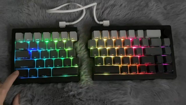 Amazon.com: ZORNHER ST68 Ergonomic Split Keyboard,65% Wireless