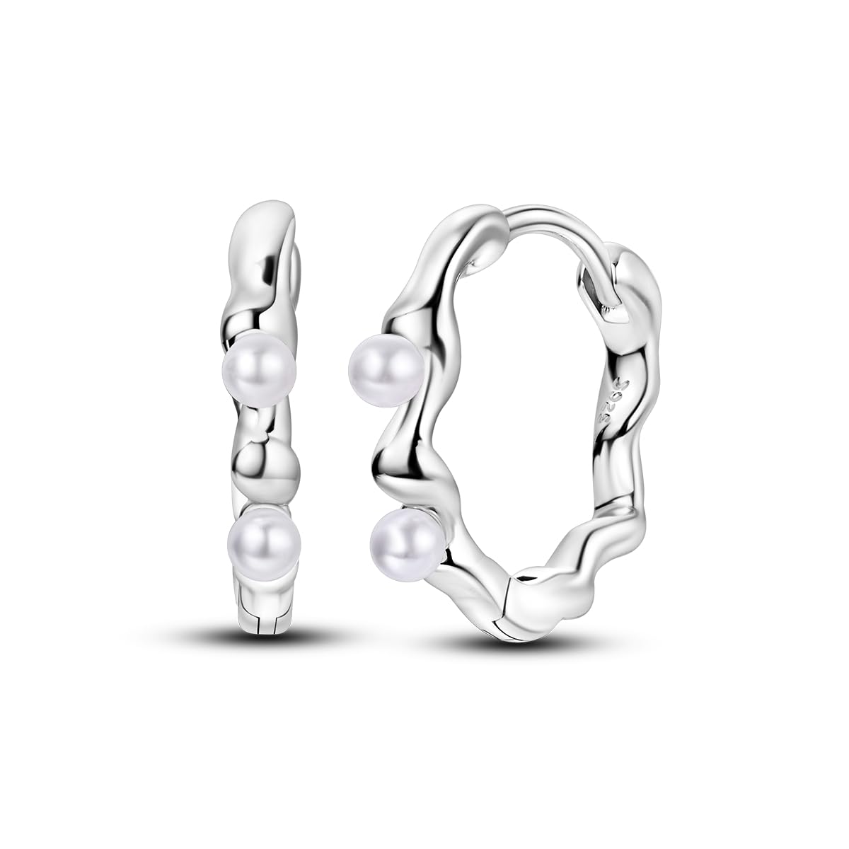 NARMO Pendientes femeninas 925 pendientes de corazón de plata esterlina,Pequeños pendientes de estrellas y luna,Joyas Regalos de Cumpleaños para Mamá Esposa