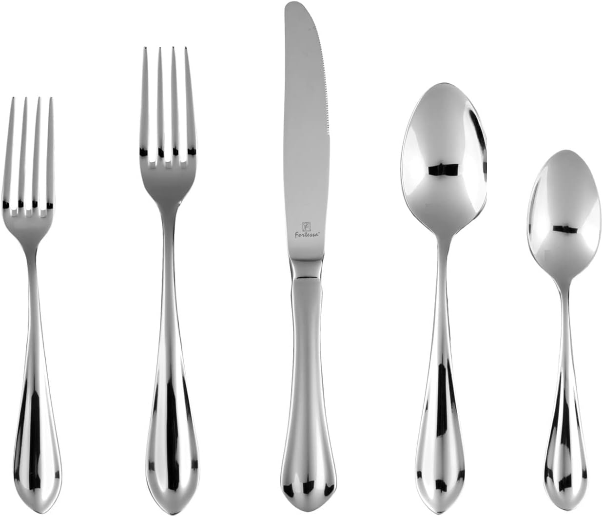 Forge 18/10 Stainless Steel Flatware, 5 Piece Place Setting, Service for 1