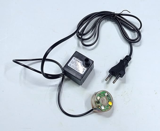 MERUPAM Submersible Water Pump with RGB Light for Small Fountain upto 25 inches, Fish Tank, Pond with 1.5m Power Cord (150L/H, 2W, 40 Hmax) (B0D9JJ5NQ9) Amazon Price History, Amazon Price Tracker