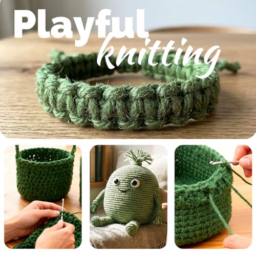 Image of 2Pack 2mm Natural Jute Twine String 1600 Feet Long Twine String for Crafting Gardening Gift Wrapping Macrame DIY Home Decor (Green-800Feet /Roll)
