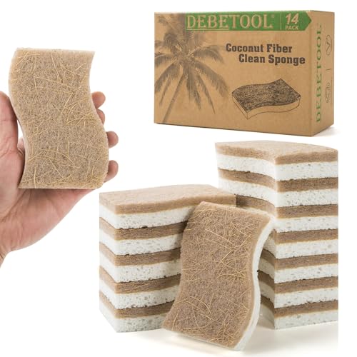 14 Pack Eco-Friendly Kitchen Cleaning Sponges