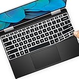 Keyboard Cover for 13.4 Inch New Dell XPS 13 7390 2-in-1 2021 2020 Laptop Model US Layout Keyboard Protective Cover Skin(Not Fit The 13.3' XPS 7390 Model) -Black