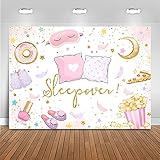 Remember when a vintage slumber party brought noise, snacks & secrets to countless 80s living rooms? 16 Mocsicka Slumber Party Backdrop for Girls Sleepover Party Decoration Pajama Pillow Fight Photography...
