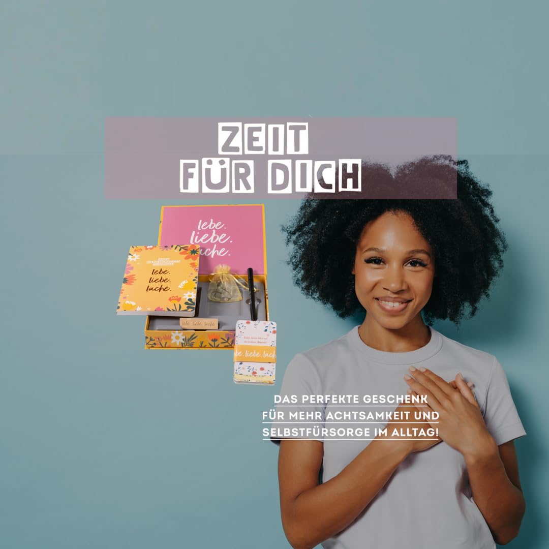 Zeit für Dich Geschenkbox, Dankbarkeit: Box mit 50 Dankbarkeits-Karten mit verschiedenen Impulsen & Affirmationen - Image 3