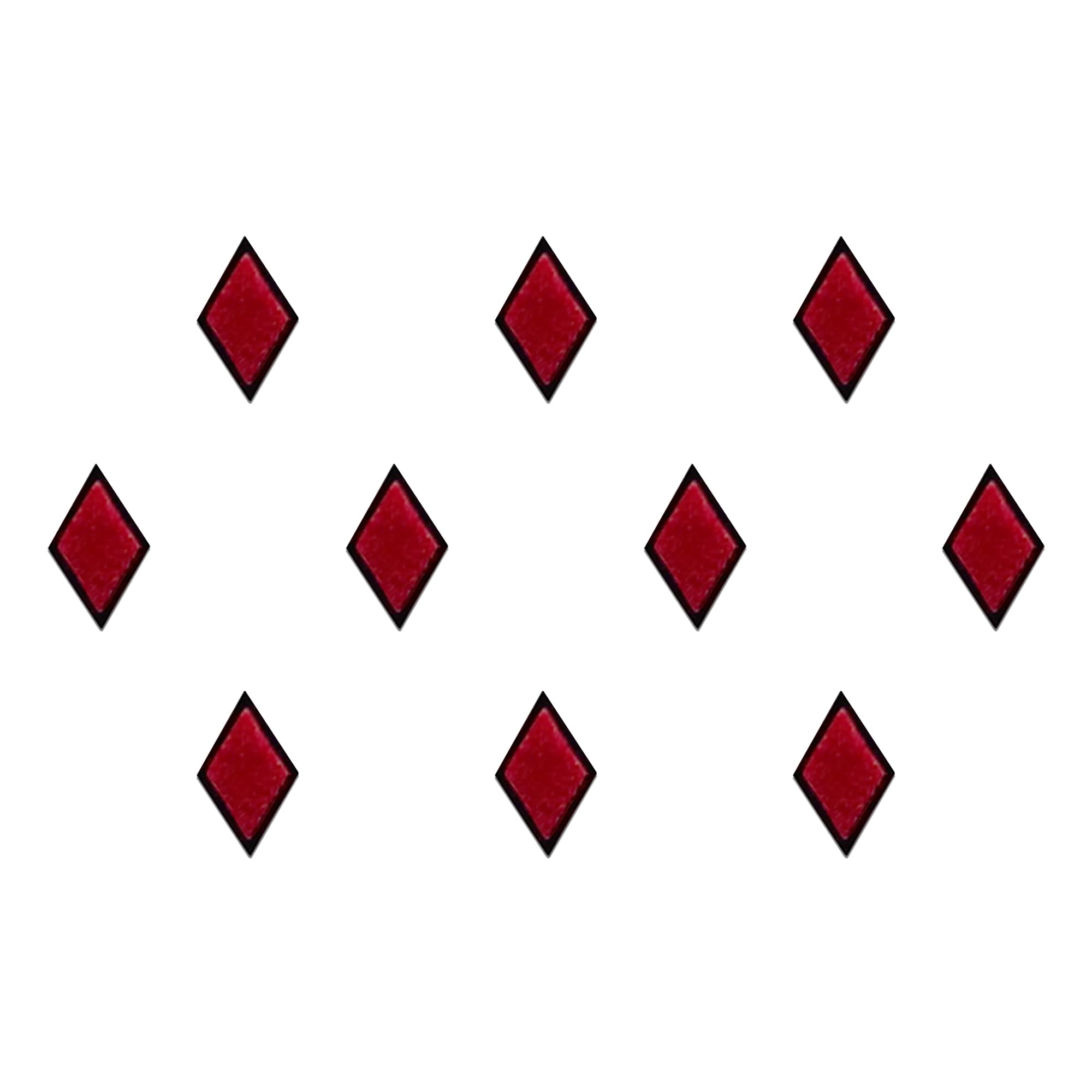 Comet Busters Maroon Diamond Shaped Basic Bindis With Black Border (10 mm) (BIN1304)-picture-16