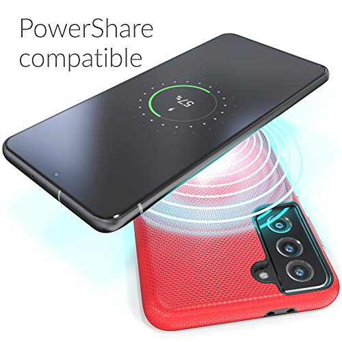 Image of Crave for Galaxy S21 Plus Case, Shockproof Protection Dual Layer Case for Samsung Galaxy S21 Plus, S21+ 5G (6.7 inch) - Red