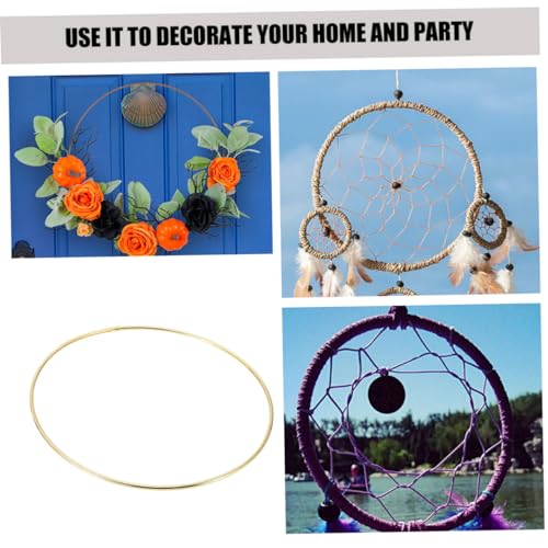 Aros de hierro para macramé Amosfun que evitan deformaciones al tejer 7