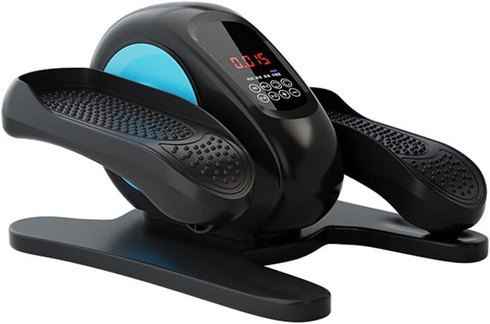 Elektryczny mini rower treningowy do fizjoterapii w domu dla osób starszych z niepełnosprawnościami i ćwiczeń na nogi i ramiona.