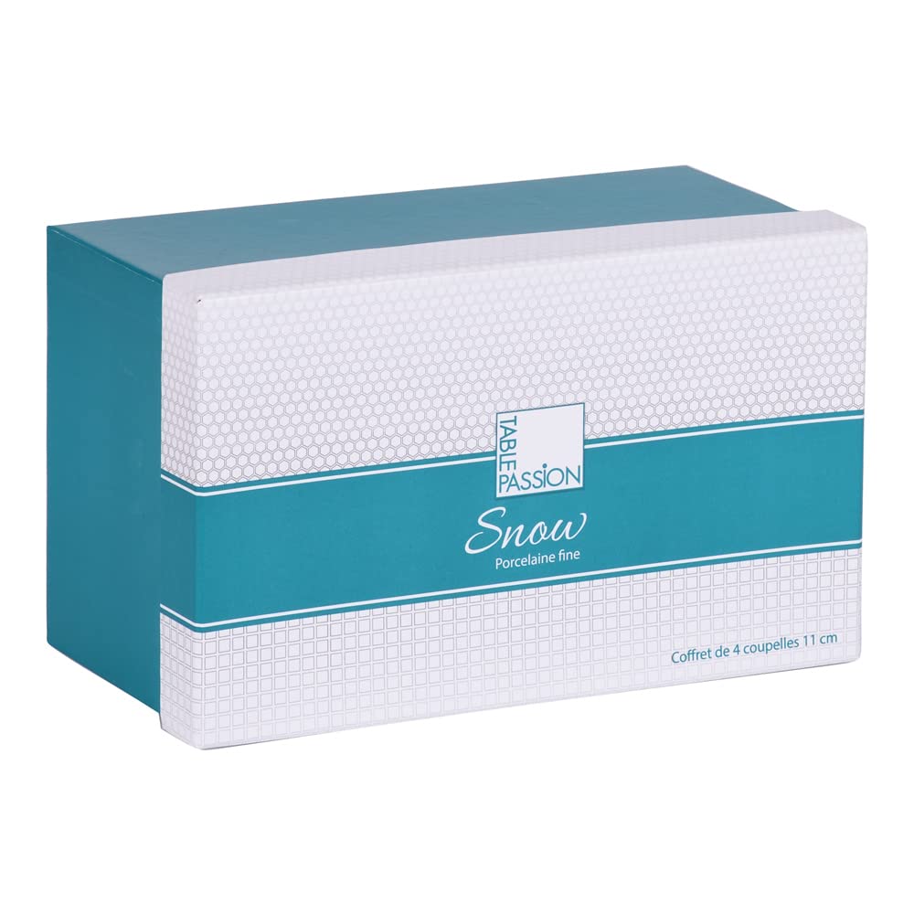 Table Passion - Coffret de 4 coupelles Snow white 11,5 cm