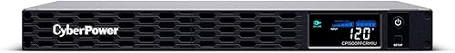 CyberPower CP1500PFCRM1U PFC Sinewave UPS de respaldo por batería y protector contra sobretensiones, 1500VA900W, 6 tomas de corriente, AVR, montaje