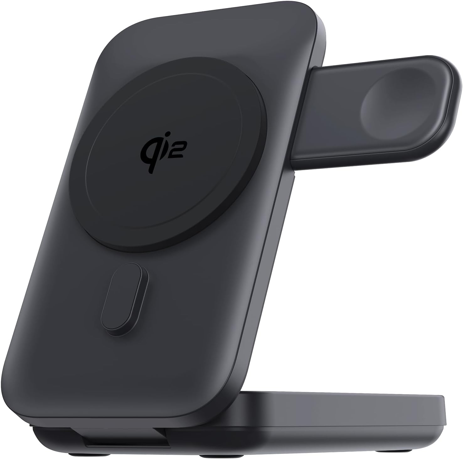 QI2 Certificado 15W plegable 3 en 1 para Apple carga magnética Treasure Soporte de carga inalámbrica para iPhone15 pro Ultra S8 (negro) 10000mAh