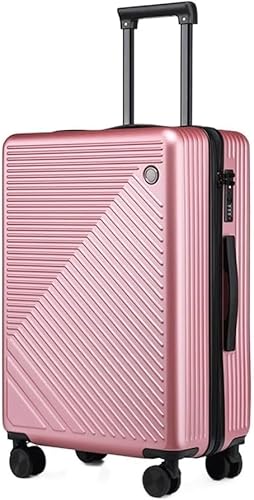 Travel Suitcase 20inch Lightweight Hardside 4-Wheel Spinner Travel Luggage,Business Luggage for Women Carry-on Luggage (Color : Pink, Size : 20inch)