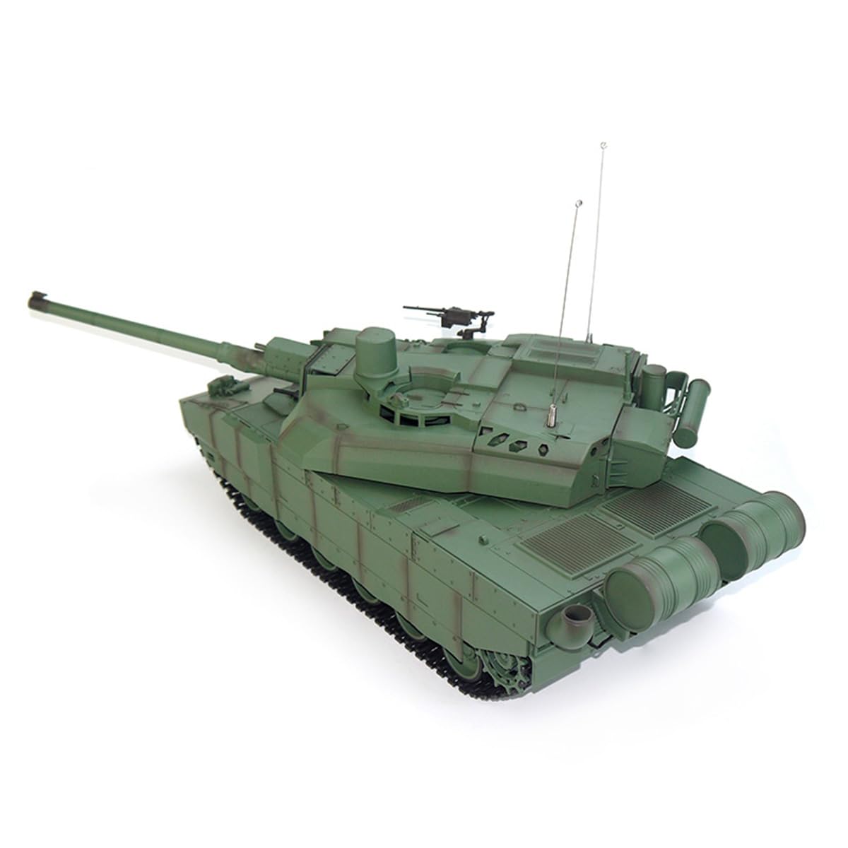 France H2408 Leclerc Char RC, 1/16 Réservoir RC Tank, 2.4G Char Télécommandé Réservoir Militaire Télécommandé avec Lumières Son Simulation de Recul, Jouet Version de Base
