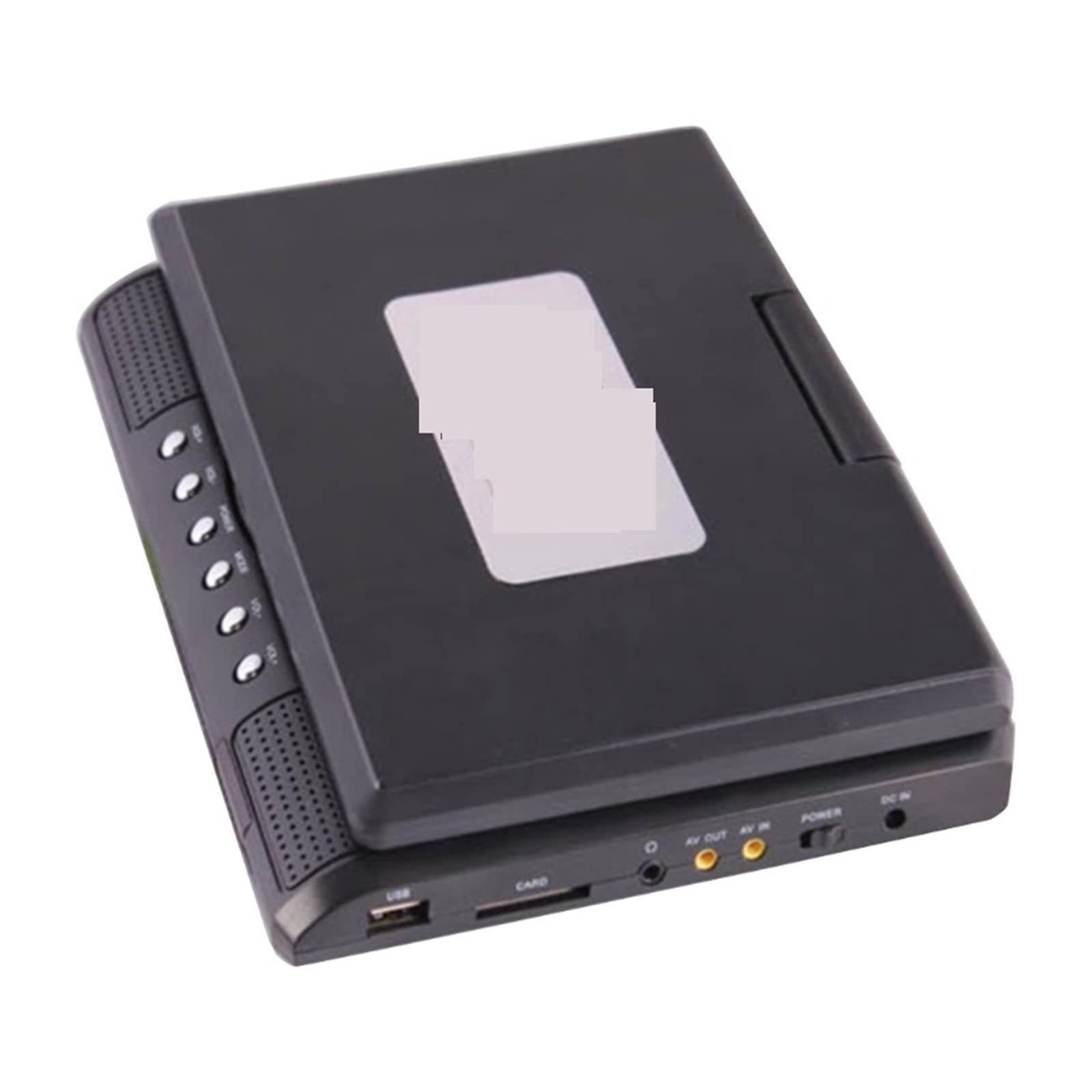 Lecteur DVD Portable, Lecteur DVD Portable Câble AV Prise en Charge de la Fonction de projecteur Clé USB Prise en Charge de la Carte SD Entrée/Sortie AV, pour la Maison, la Voiture