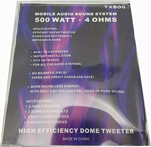 Miniatura 3 de ProConnect TX500 AS3353 3 pares de audio móvil 500 W súper alta frecuencia ruidosa mini cúpula coche TWEETERS