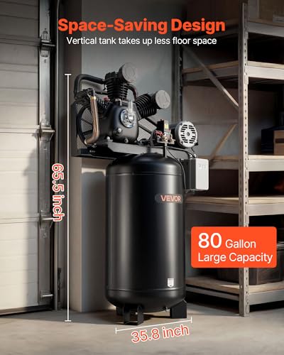 VEVOR 80-Gallon 10 HP Air Compressor