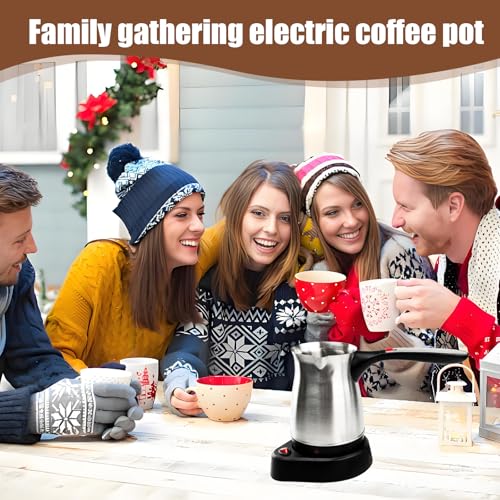 Cafetera eléctrica turca de acero inoxidable 600ml miniatura 6