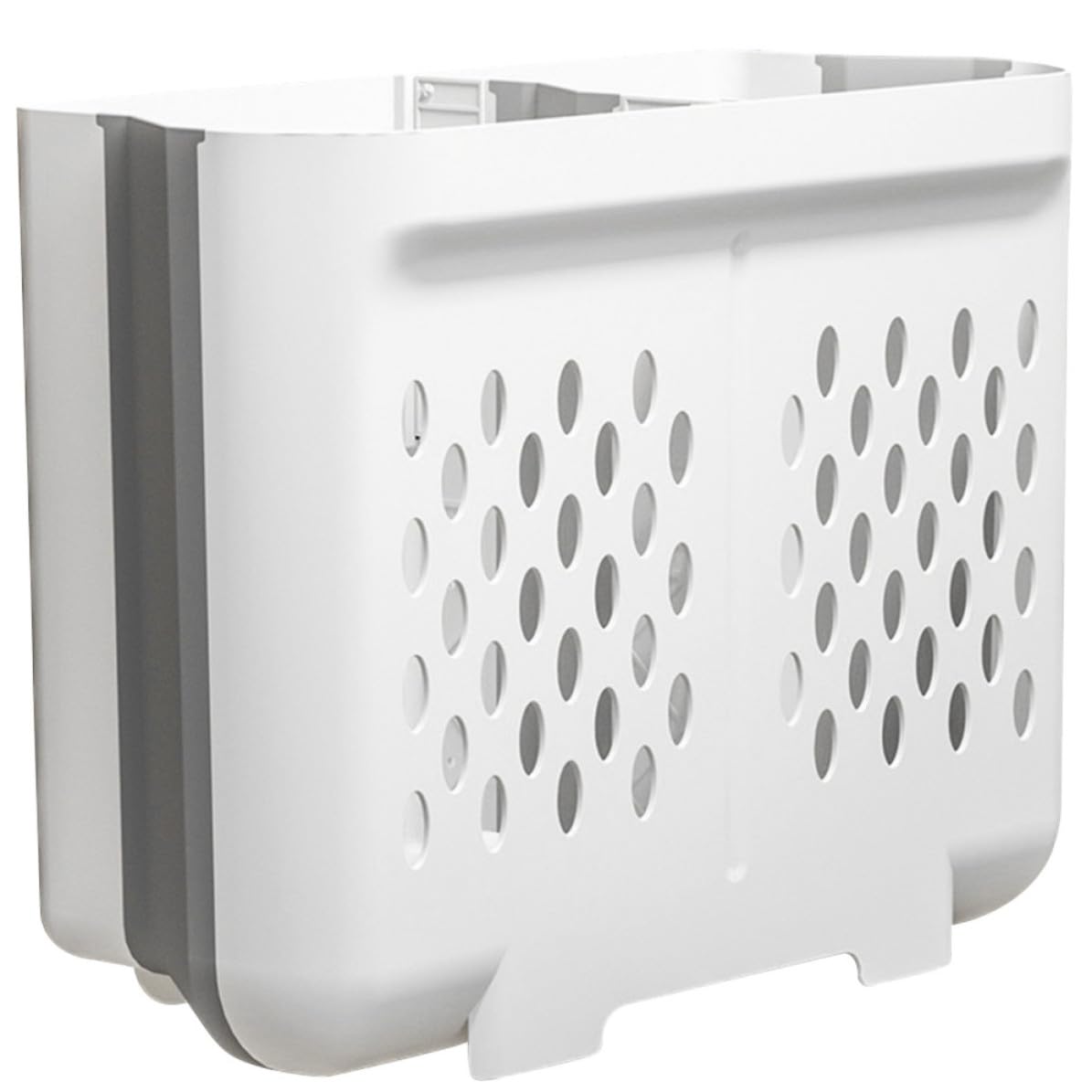Panier à linge capacité robuste pliable mural double compartiment de tri