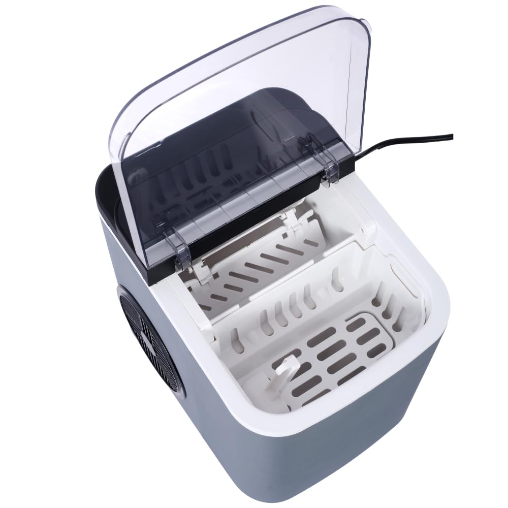 Ice Maker Countertop, Premium Self-Cleaning Bullet Ice Cube Maker, Fast 6-Min Ice Making, 26 lbs/Day, Compact & Quiet for Kitchen, Office, Outdoor Parties on Fridge.com